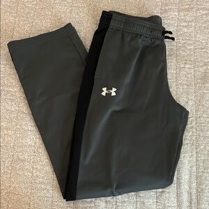 Under Armour Boys Black and Gray Joggers EUC